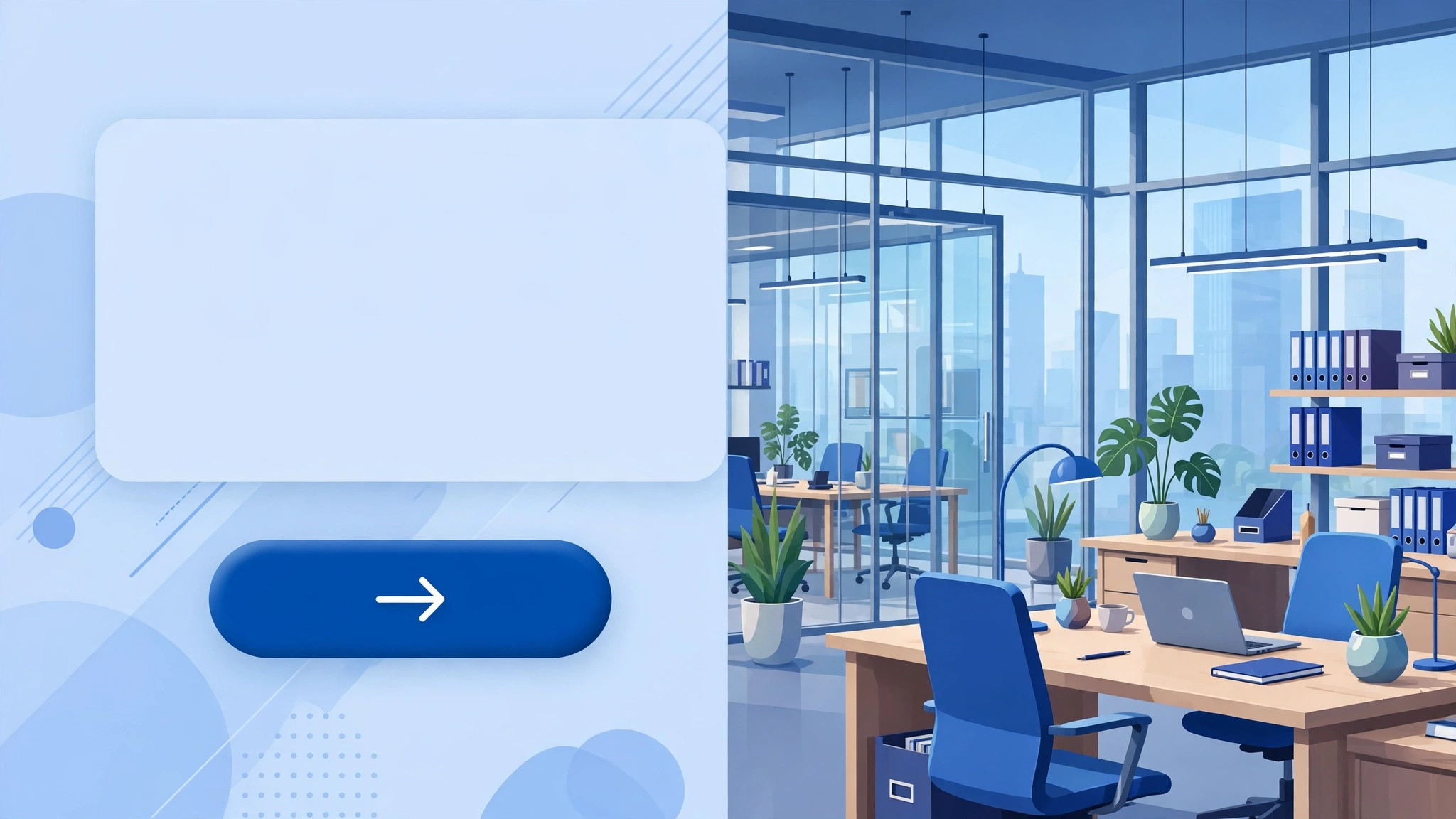 mẫu website công ty tài chính - khu vực hero chuyên nghiệp