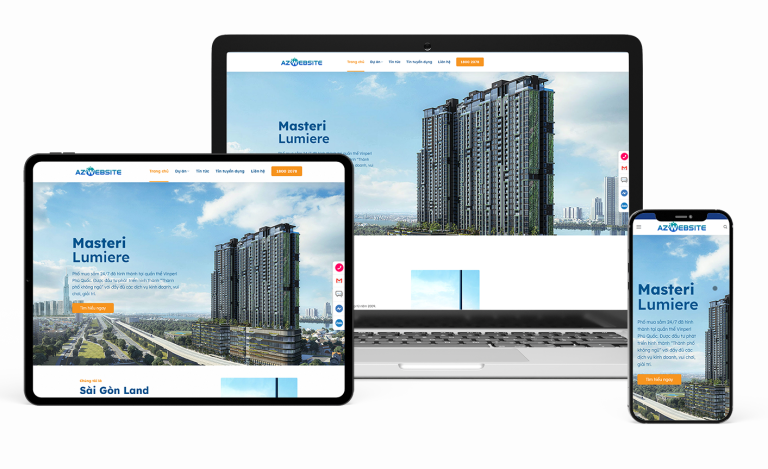 Mẫu landing page dự án bất động sản - WEB DĨ AN